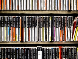 Books Displayed on Bookshelves