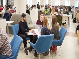 Group of Students Studying