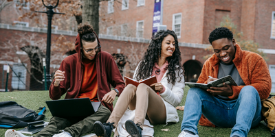 Image of students studying