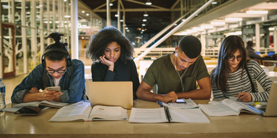 Image of students studying